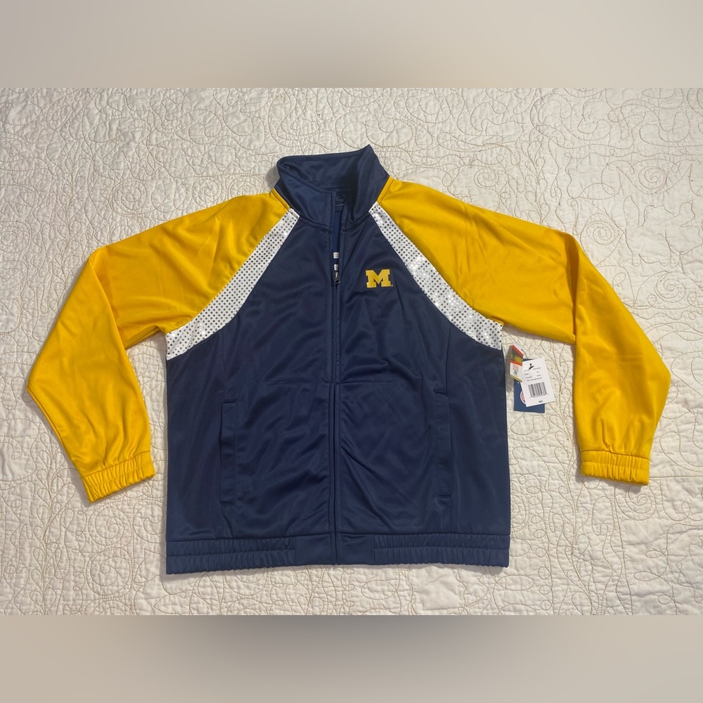 New G-III 4Her by Carl Banks University of‎ Michigan Full-Zip Track Jacket Sz XL